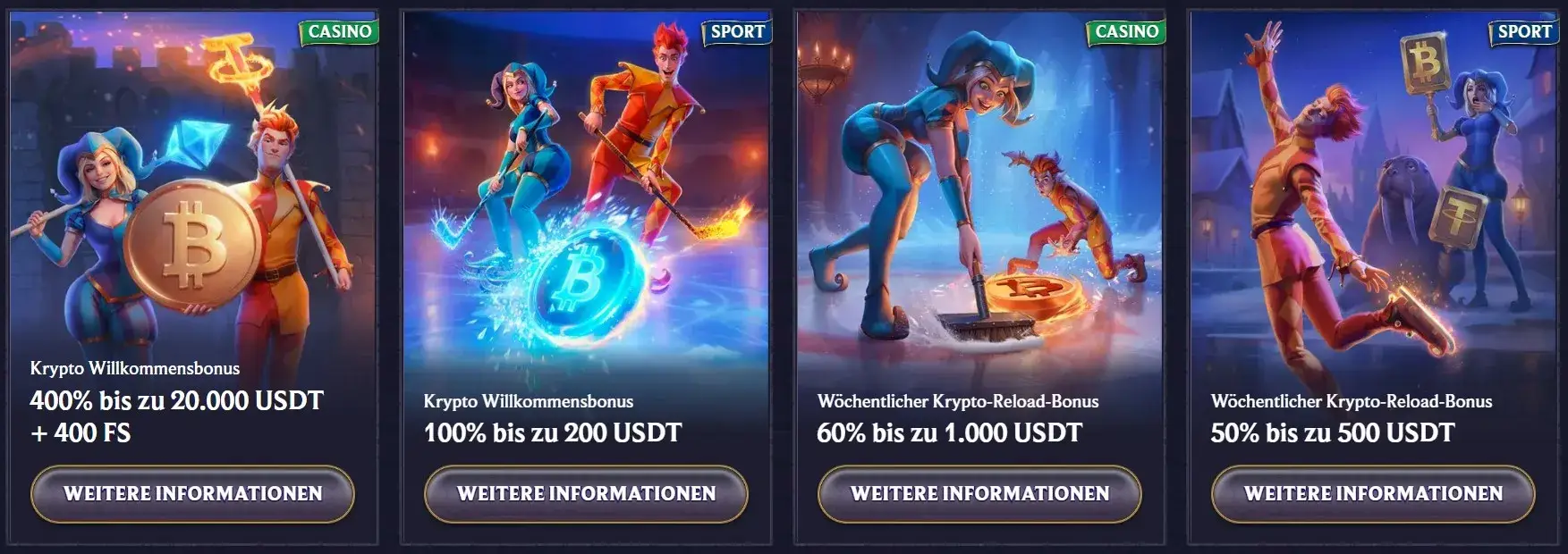 Bonusangebote und Promotionen