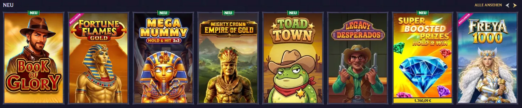 LolaJack Casino mit neuen Spielen in der Rubrik New